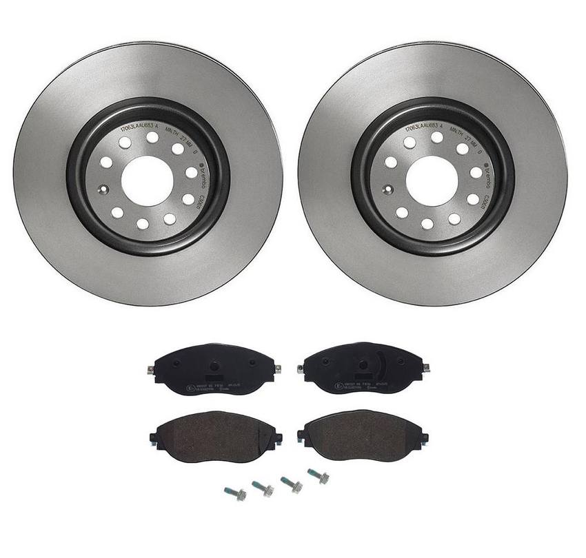 VW Brakes Kit - Brembo Pads and Rotors Front (340mm) (Low-Met) 8S0615301D - Brembo 4026500KIT